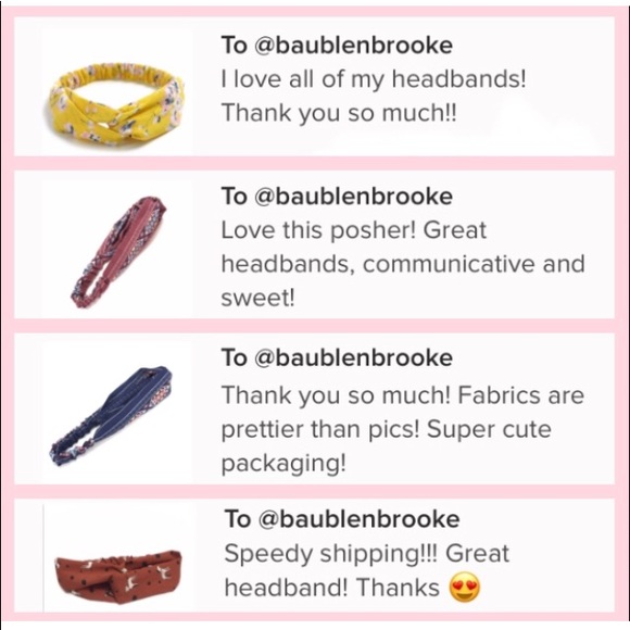 Pink & Blue Boho Print Twist Headband - Picture 6 of 7